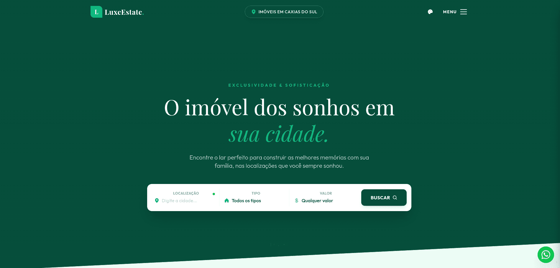 LuxeEstate — screenshot principal